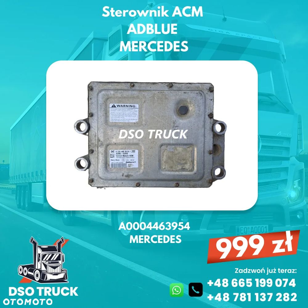 A0004465854 A0004463954 Sterownik ACM adblue Mercedes MP ACTROS AXOR ATEGO - 3