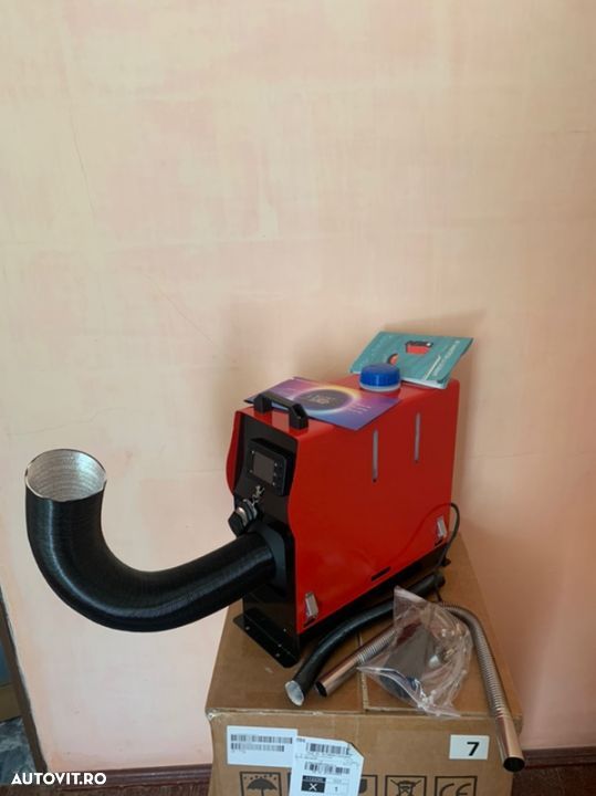 Sirocou incalzitor auto portabil rulota container hala magazie casa bus camion portabil 12v diesel 5kw - 1