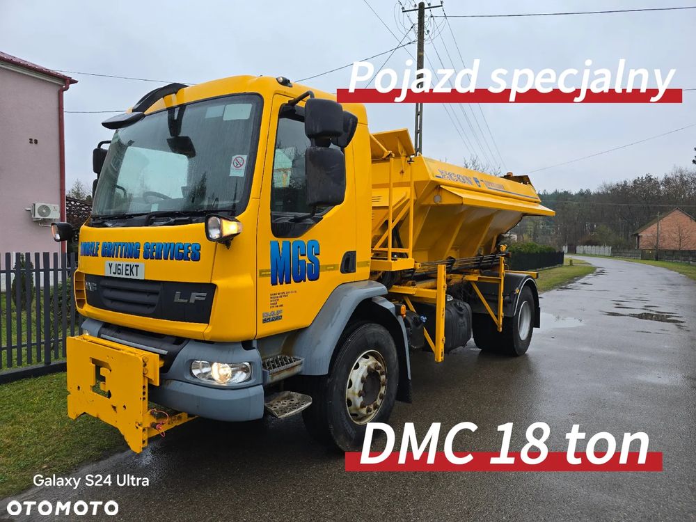 DAF LF 55 220 pługopiaskarka duże kola komunalny wywrotka hakowiec bramowiec - 2