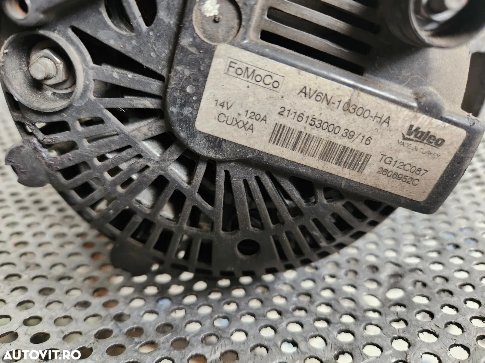 Alternator Ford 1.4 1.5 1.6 TDCI Fiesta 6 Fusion Mondeo Transit Tourneo Connect Focus Etc. Cod AV6N - 5