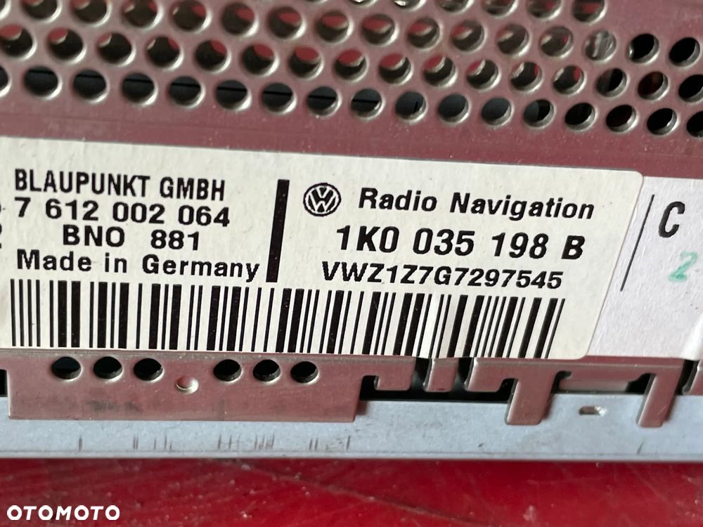 VW PASSAT B6 ORYGINALNE RADIO NAWIGACJA NAVI 1K0035198B - 4