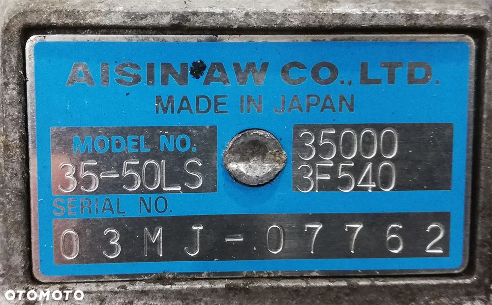 35-50LS skrzynia automatyczna Lexus LS430 3500 3F540 - 5