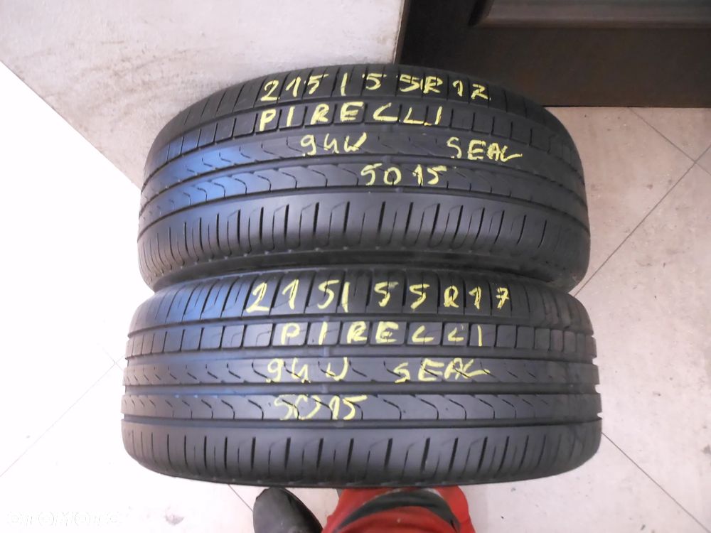 Opony 215/55r17 pirelli cinturato p7 seal 6,4mm  lato para - 1