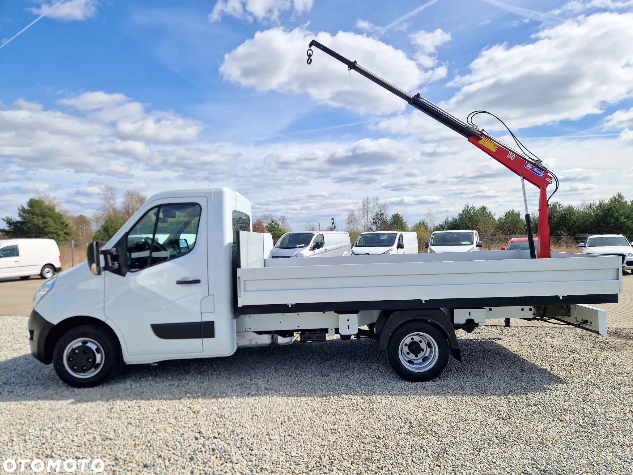 Renault MASTER 2,3 DCI 165 KONNA SKRZYNIA 4,1M HDS HMF 830 KG KLIMA BLIŻNIAKI DO 3,5T 157T/KM PRZEBIEGU GWARANCJA - 1