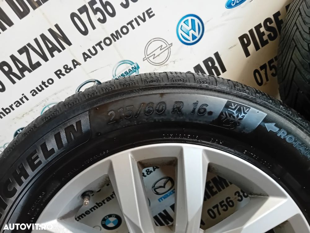 Jante R16 Vw Passat B8 Arteon Touran Caddy Golf 215/60R16 5x112 Anvelope Michelin M+S DOT 2023 - 6