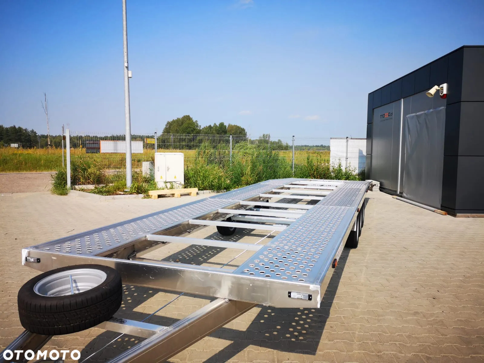MAZZO Laweta aluminiowa 850 x 204cm DMC 3500kg BARDZO LEKKA na 2 auta - 11