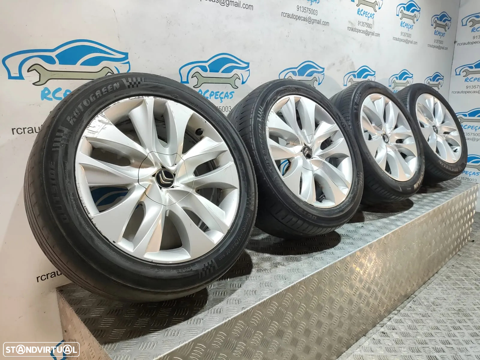 - Jantes 17 Polegadas Originais Citroen - 4x108 - 9670292277 - DS5 DS3 225 50 17 - 3