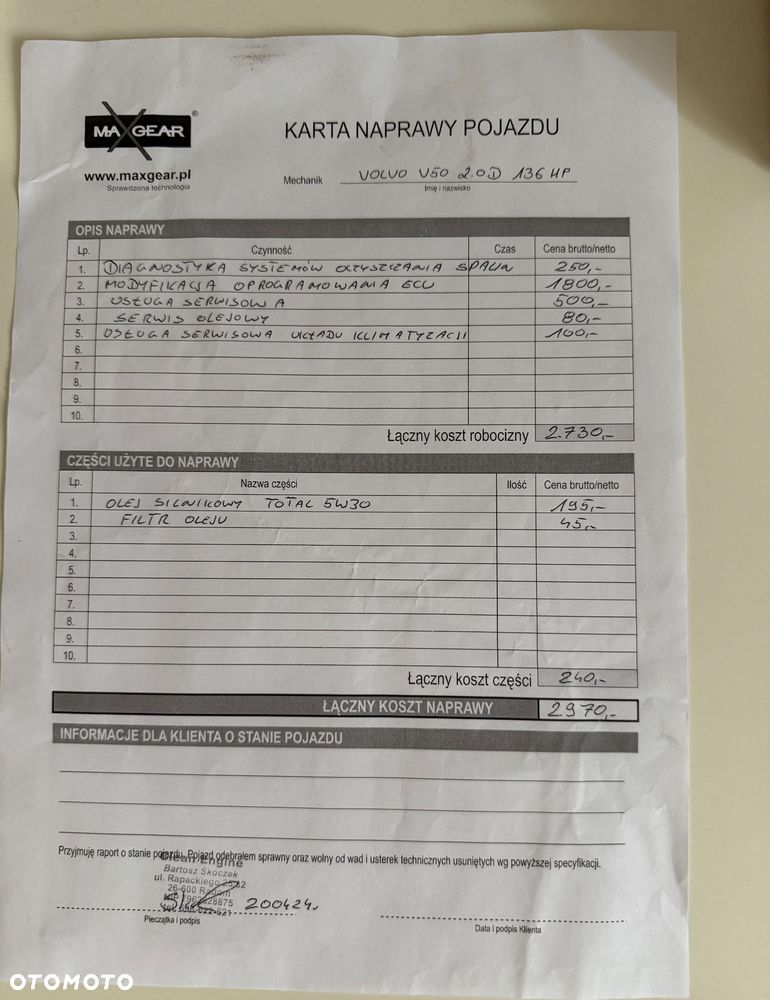 Volvo V50 2.0D DPF Powershift - 32