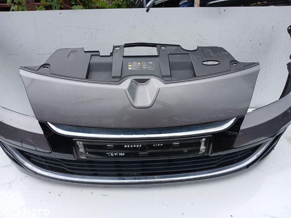 ZDERZAK PRZÓD PRZEDNI RENAULT MEGANE III LIFT 12-13r. SZARY LAKIER TEKNG - 6