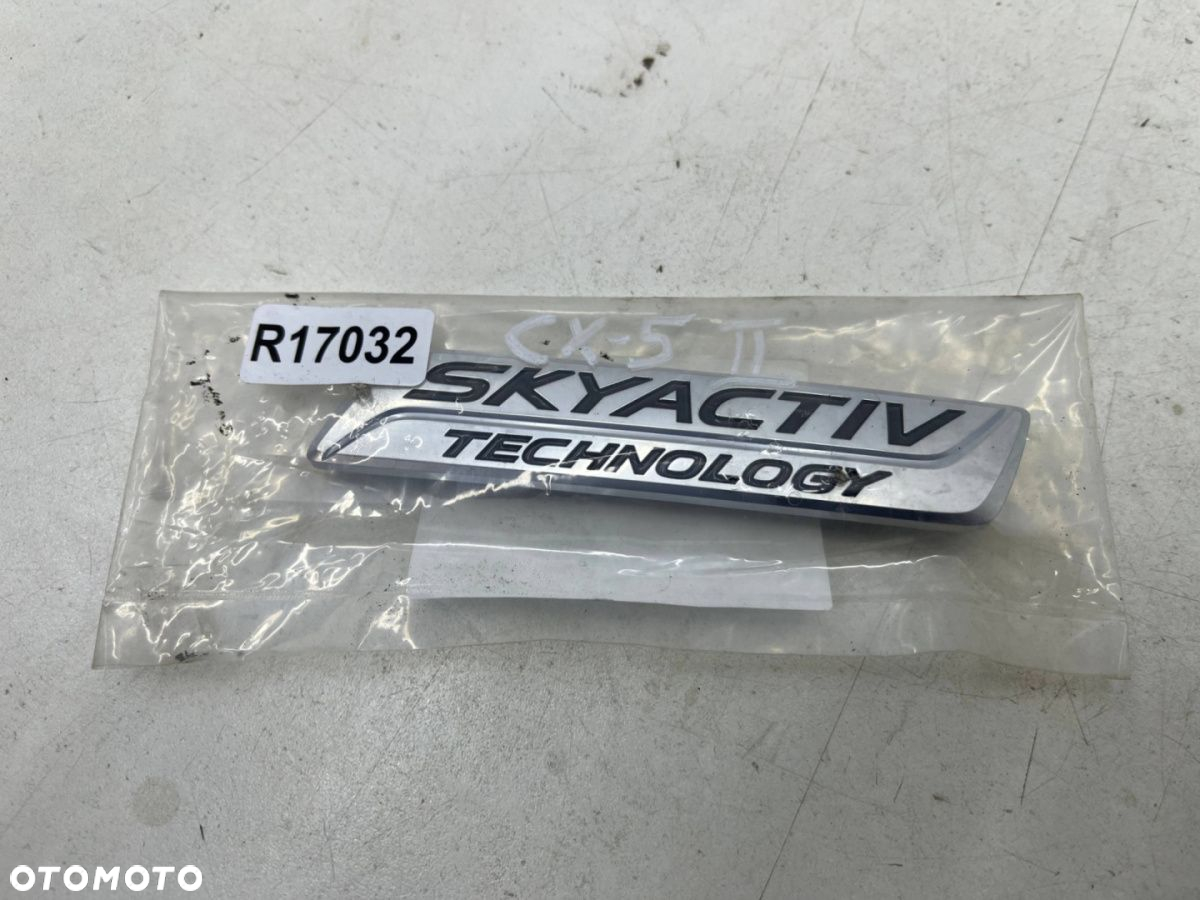 Znaczek Mazda CX-5 II CX5 II 17r. Emblemat Skyactiv Technology napis na klapę NOWY 110x21mm. ORYGNAL - 5