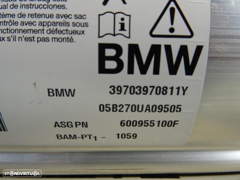 Airbag De Passageiro Bmw 5 (E60)  600955100F / 72127039708 / 7039708 - 6