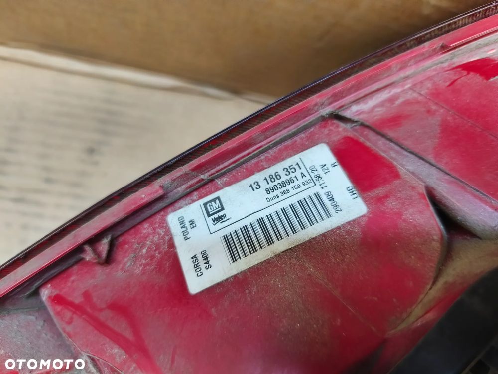 LAMPA TYŁ TYLNA PRAWA OPEL CORSA D - 5