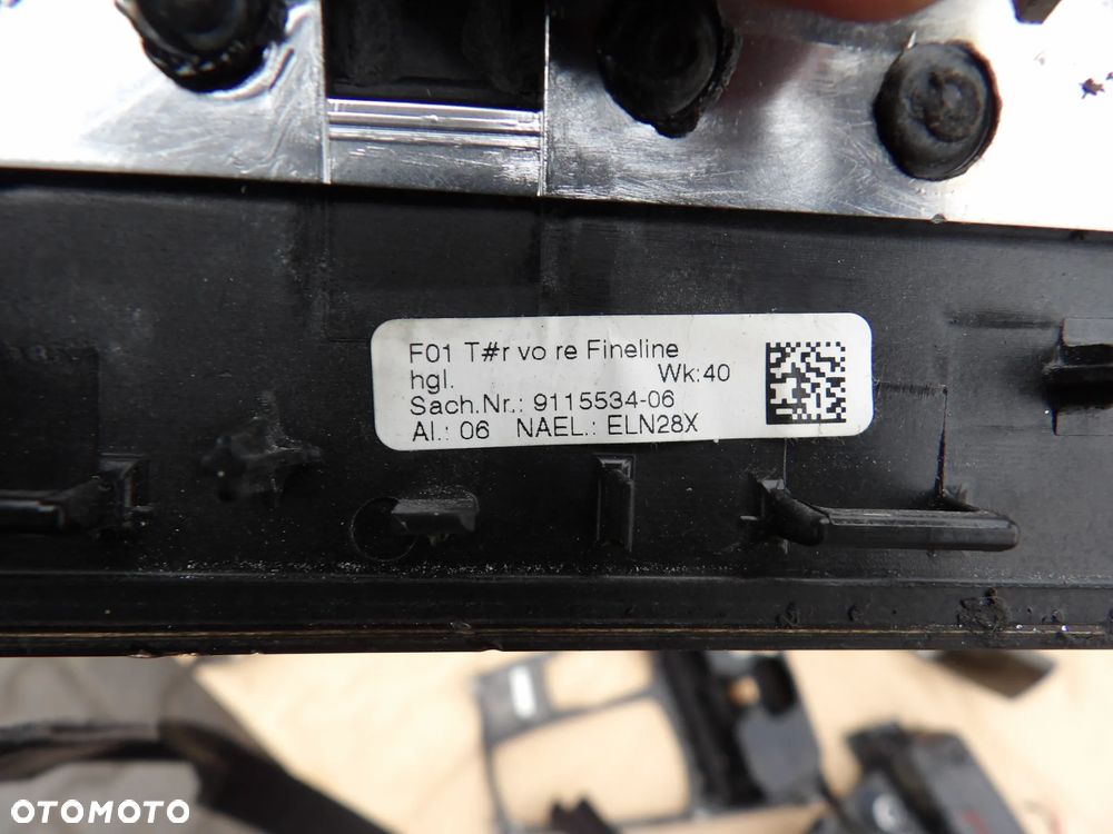 BMW - F01 - KOMPLET DEKORÓW - LISTWY - 9119317  9228398  9119796  9113863  9115859  9115534  9115537  9115538  9115533 - 10