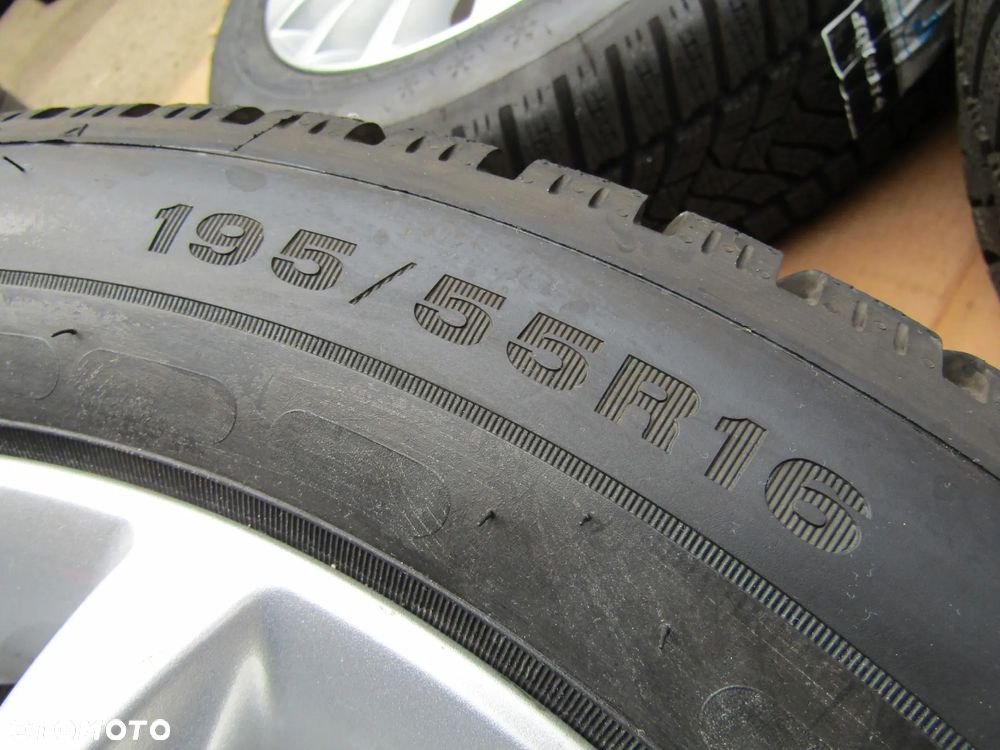 4x Felgi Aluminiowe Koła 16 Opel Adam Astra H Corsa D E Meriva Combo C Karl Chevrolet Aveo Fiat Grande Punto Evo 6,5 j ET40 + Opony 195/55 16 Dunlop Zimowe + Czujniki TPMS - 14