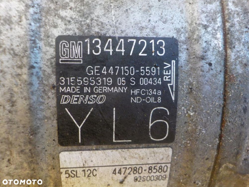 CORSA E ASTRA MERIVA 1.4 TURBO 15r B14NEL sprezarka klimatyzacji 13447213 - 12