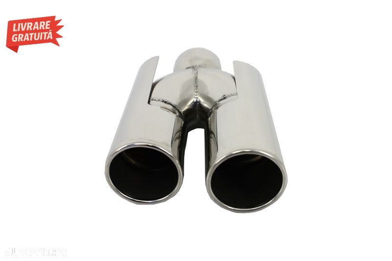 Bara Spate Evacuare Dubla BMW Seria 5 E39 (1995-2003) cu Tobe Ornamente ACS Look- livrare gratuita - 5