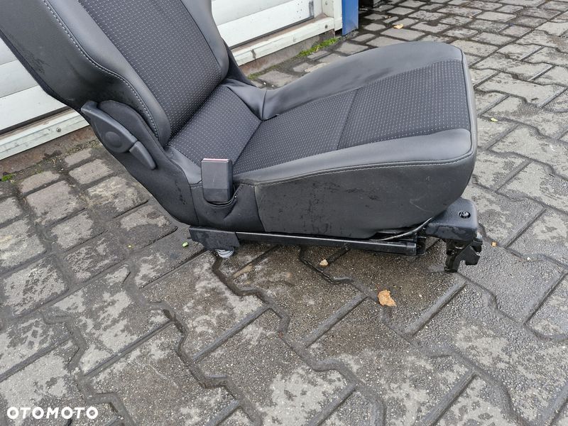 renault scenic iii 3 fotel lewy tył tylny kanapy półskóra - 7