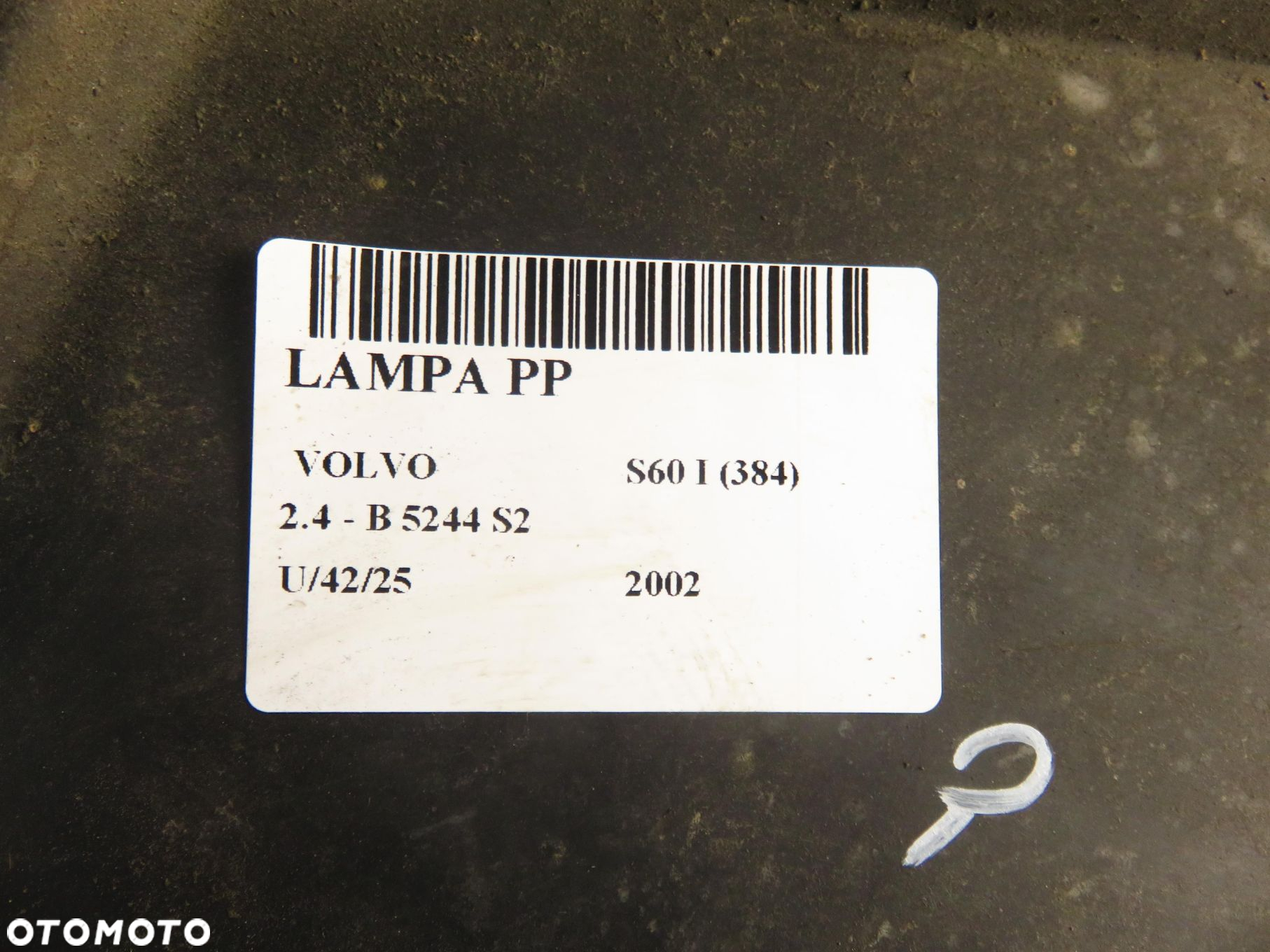 LAMPA PRAWA PRZEDNIA VOLVO S60 I (384) 8620687 - 7