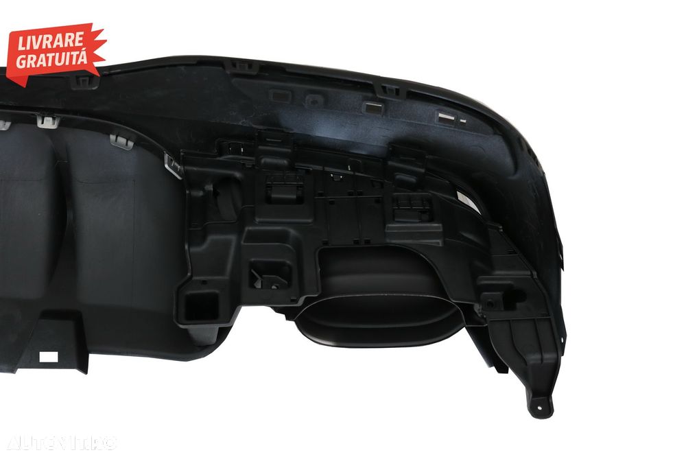 Difuzor Bara Spate cu Ornamente Evacuare Mercedes GLE W166 SUV Sport Line (2015-20- livrare gratuita - 5