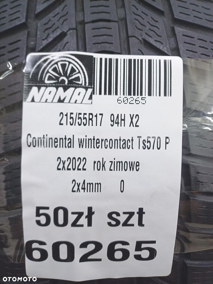 2x 215/55r17 continental 2022 opony zimowe  60265 - 8