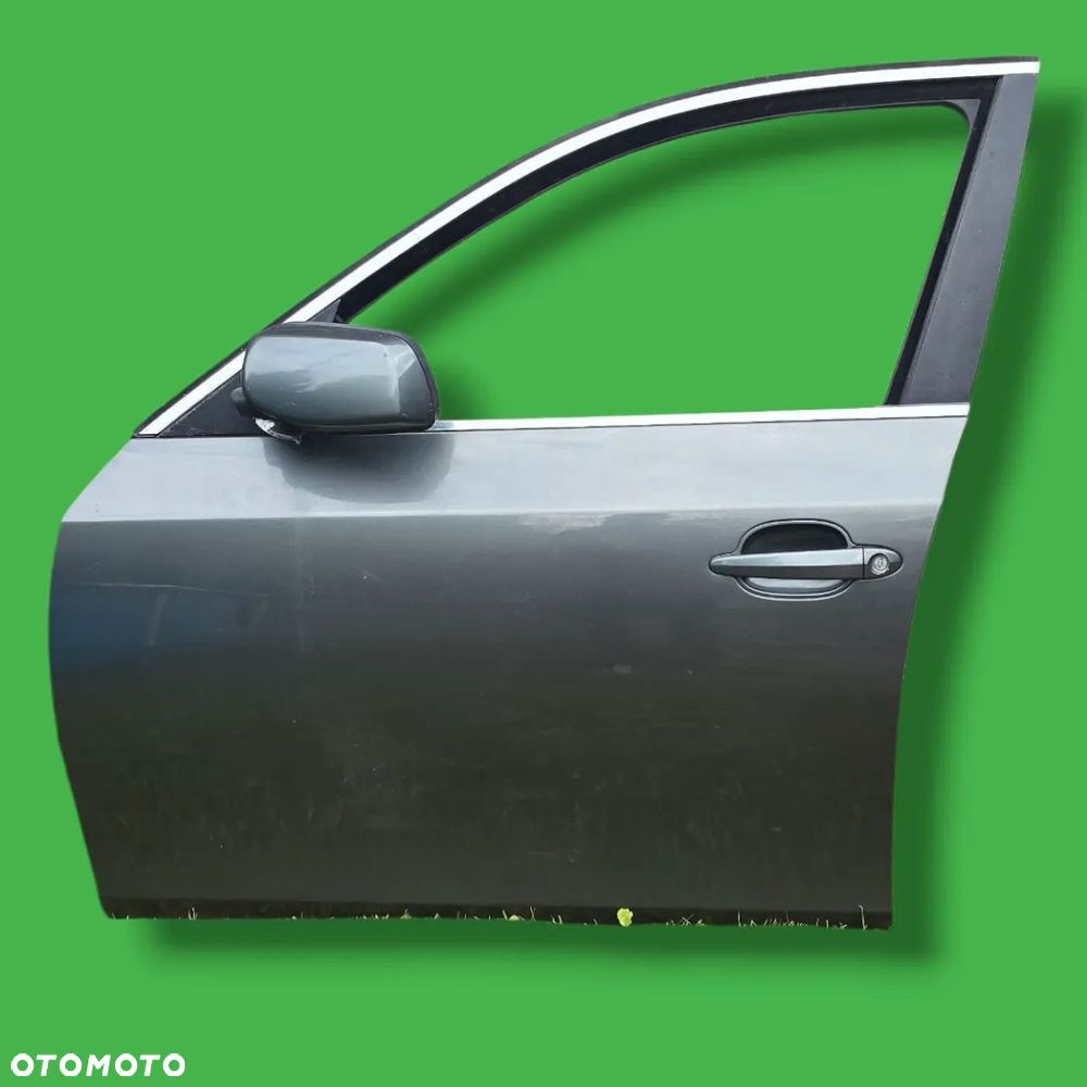 DRZWI LEWY PRZÓD LEWE PRZEDNIE BMW E60 E61 A36/7 TITANGRAU II METALLIC - 1