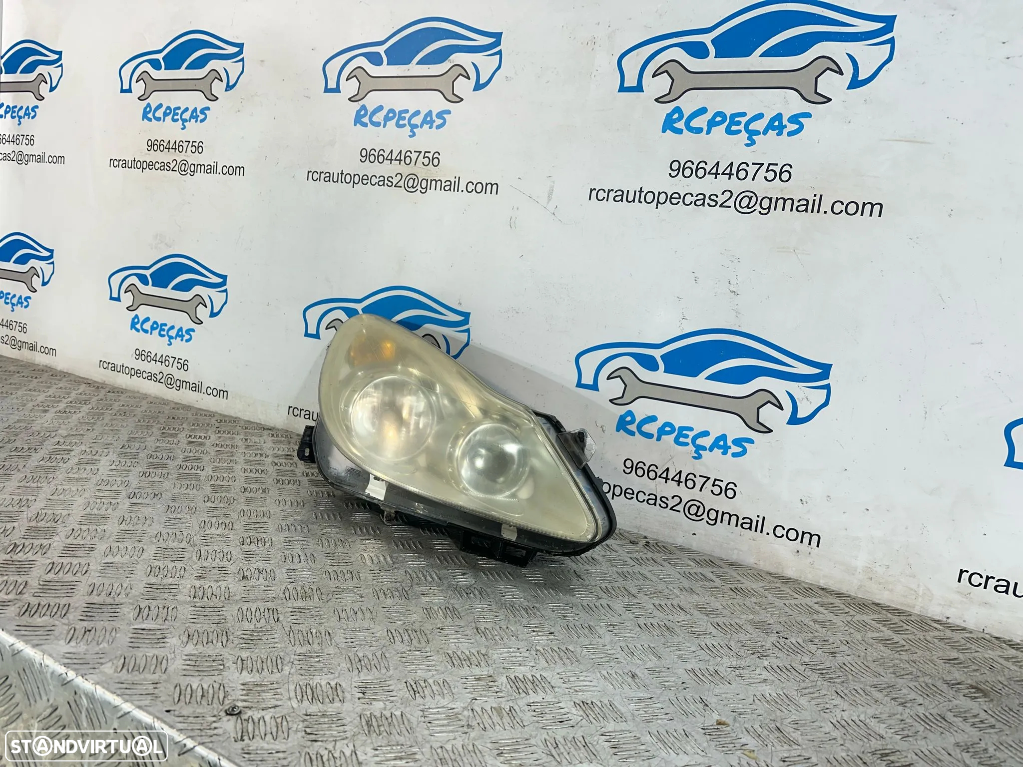 .Otica Farol Direita Original Halogénio 13186384 Valeo GM Opel Corsa D 2006 - 2010 - 5