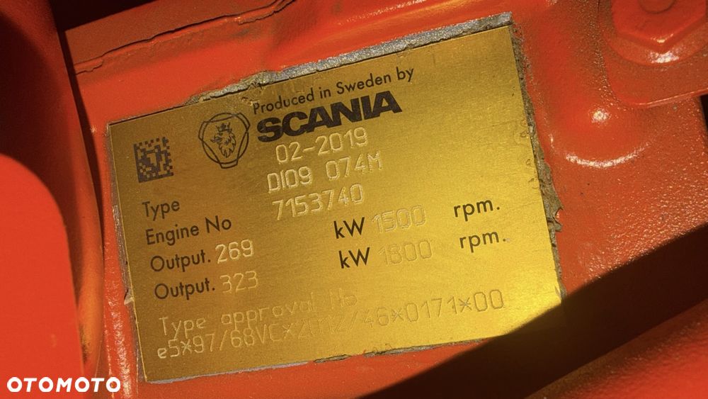 Stamford S4L1M-E42 generator prądu 216Kw silnik Marina Scania DI09074M - 5