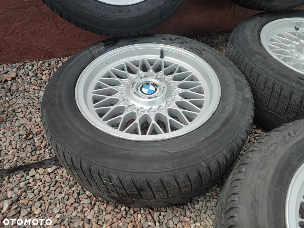 BMW  E39 / E46 / E38 / E36 / E34 / E32 / E60 / ITP. ORYGINALNY KOMPLET FELG STYLING 5 ( 4 SZTUKI + 1 ZAPASÓWKA ) + DEKIELKI W ROZMIARZE 16 CALI 7J ET20 O NR. 36 11 1 092 336 OEM W DOBRYM STANIE + OPONY GRATIS POD PROJEKT / M5 / RARYTAS - 8