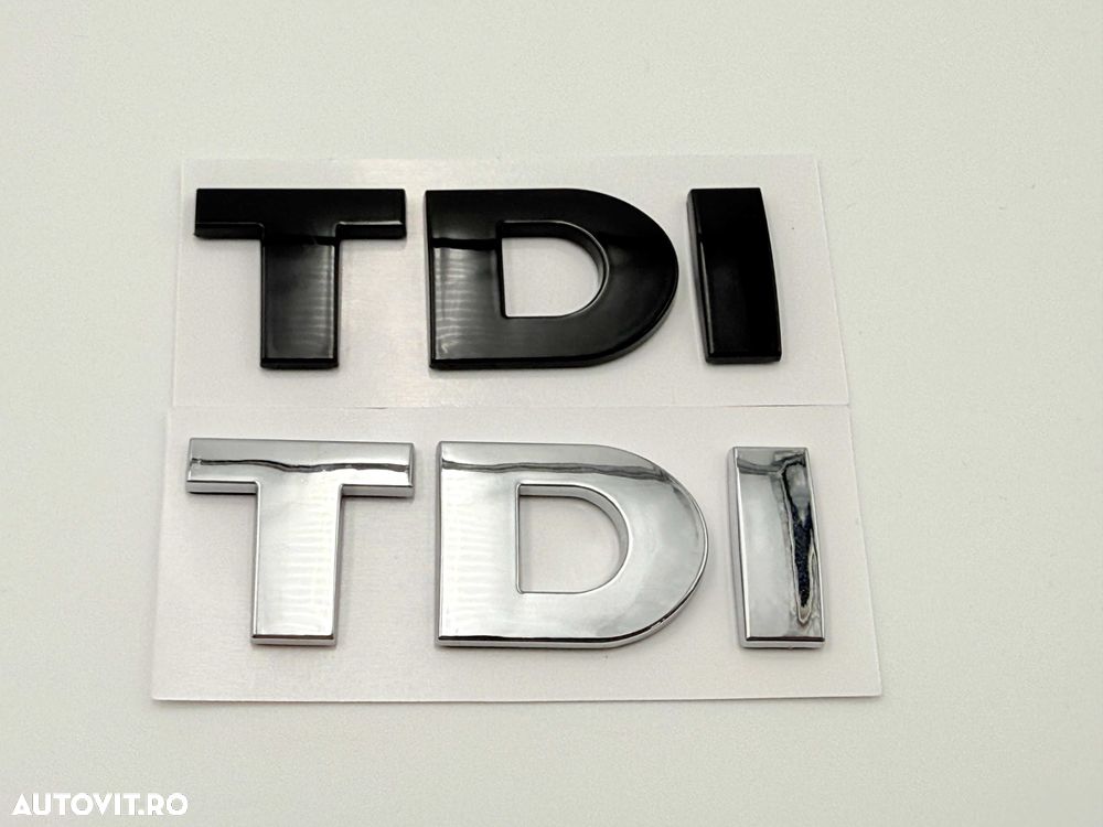 Emblema VW TDI negru - 4