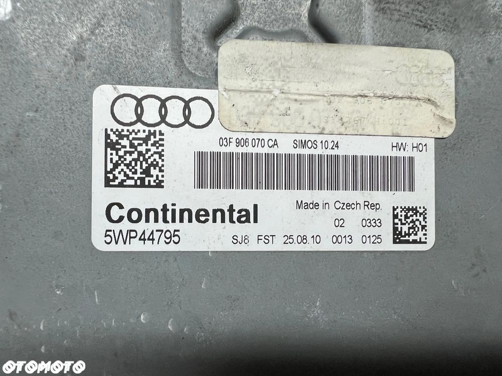 KOMPUTER STEROWNIK SILNIKA AUDI A1 5WP44795 03F906070CA  1.2 TFSI - 3