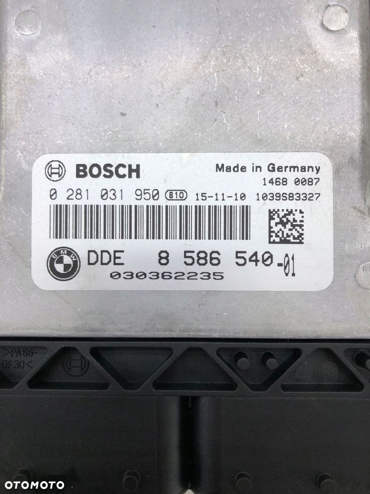 BMW X6 F16 3.0D MODUŁ KOMPUTER STEROWNIK SILNIKA 8586540 - 2