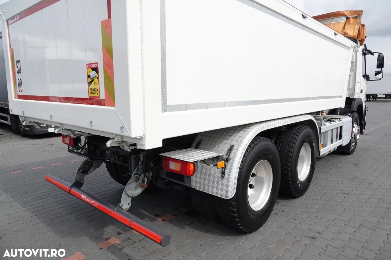 Volvo FMX 380 / 6x4 / CAMION BASCULANTE / 2019/ AXIE ELEVABILĂ / CAPACITATE DE ÎNCĂRCARE: 15.500 KG / GREUTATE: 10.500 KG / BASCULANĂ SPATE / EURO 6 / - 21