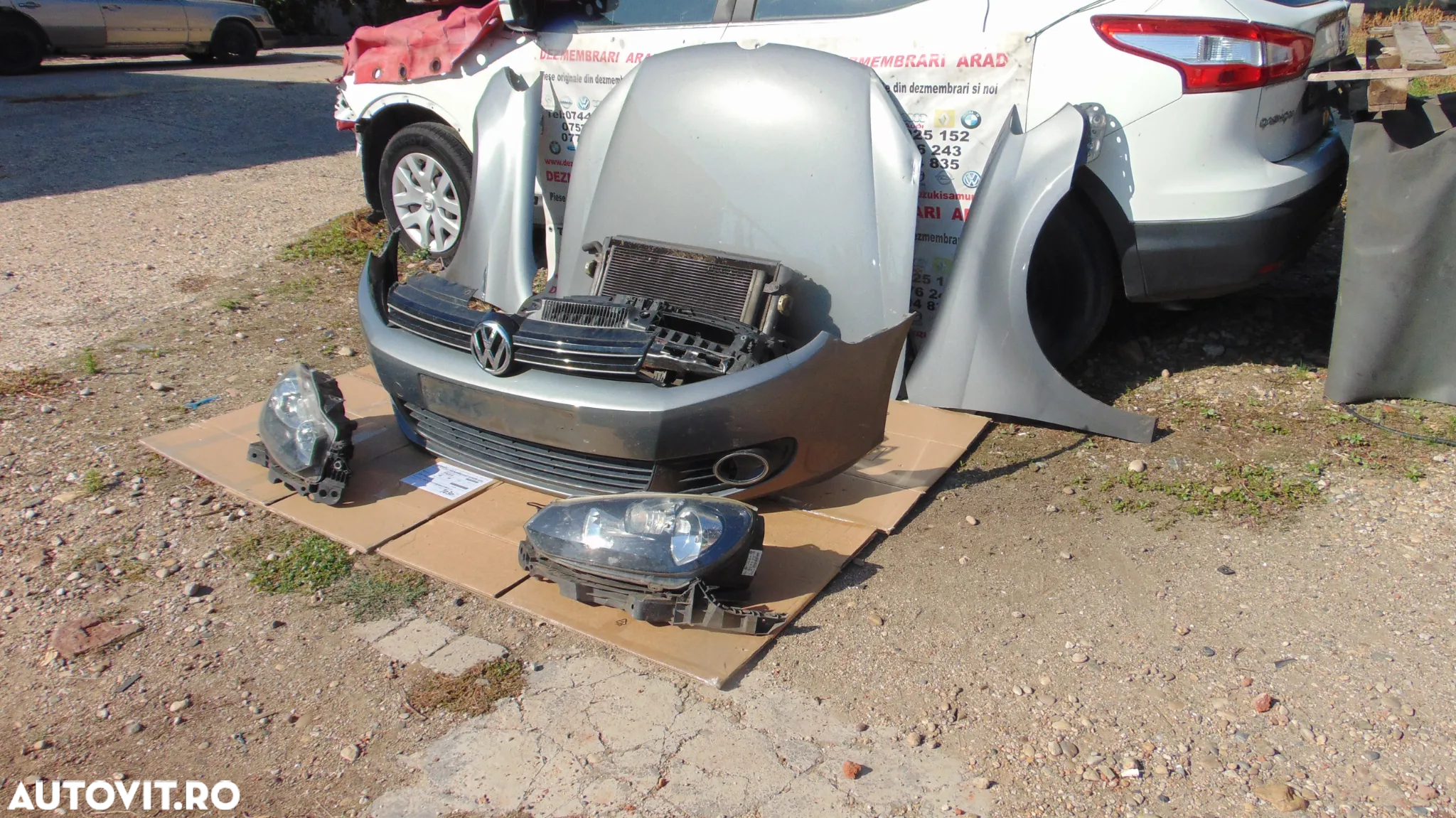 Fata completa VW Golf 6 capota aripi faruri bara fata trager cu radiatoare armatura far aripa venti - 3