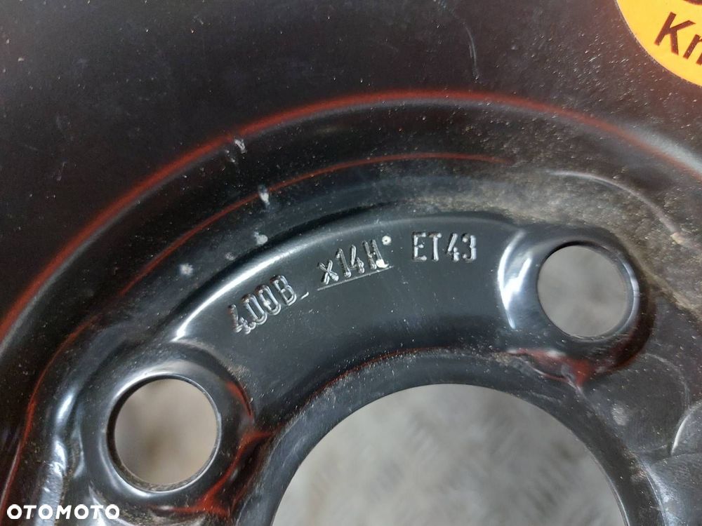 KOŁO DOJAZDOWE DOJAZDÓWKA 4x98 4Jx14 ET43 FI58,1 135/80R14 FIAT - 4