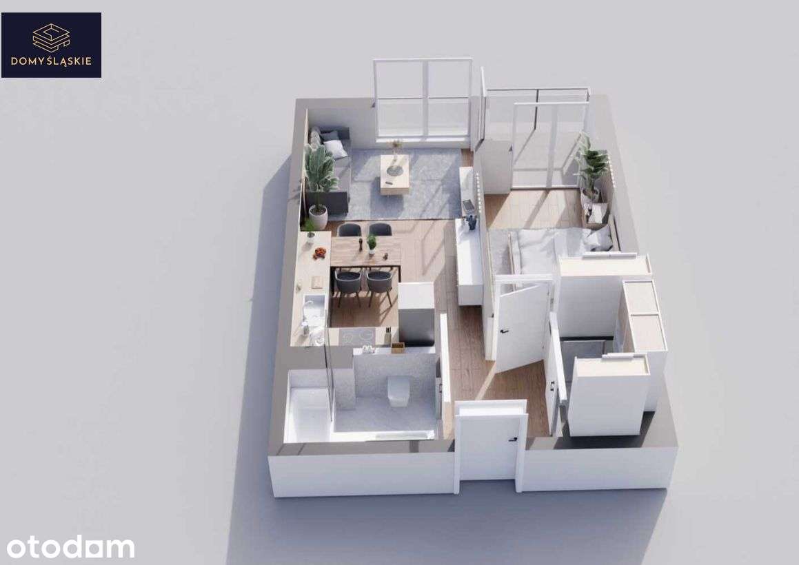 B21 - 2 pokoje + pom.gosp + balkon
