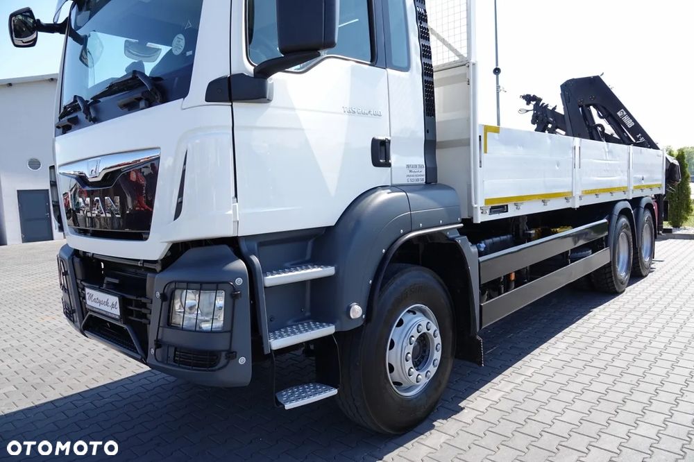 MAN TGS 26.400 / 6x4 / SKRZYNIOWY - 6,5M / HDS HIAB 188 4 x wysów 13 Metrów / EURO 6 / OPONY 100 % / 2016 ROK / STEROWANIE RADIOWE / ROTATOR - 10