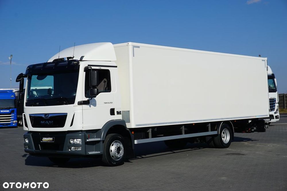 MAN TGM / 12.250 / EURO 6 / KONTENER + WINDA / 20 PALET / DŁ. 8 M - 1