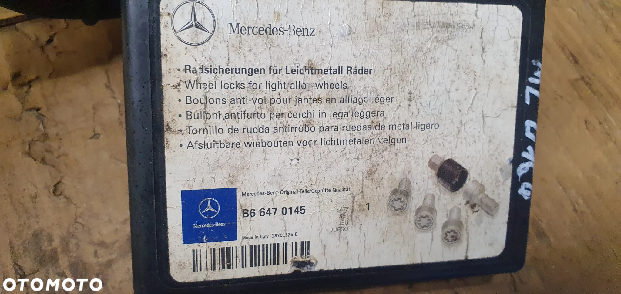 Śruba śruby koła kół zabezpieczające Mercedes ML W164 - 7