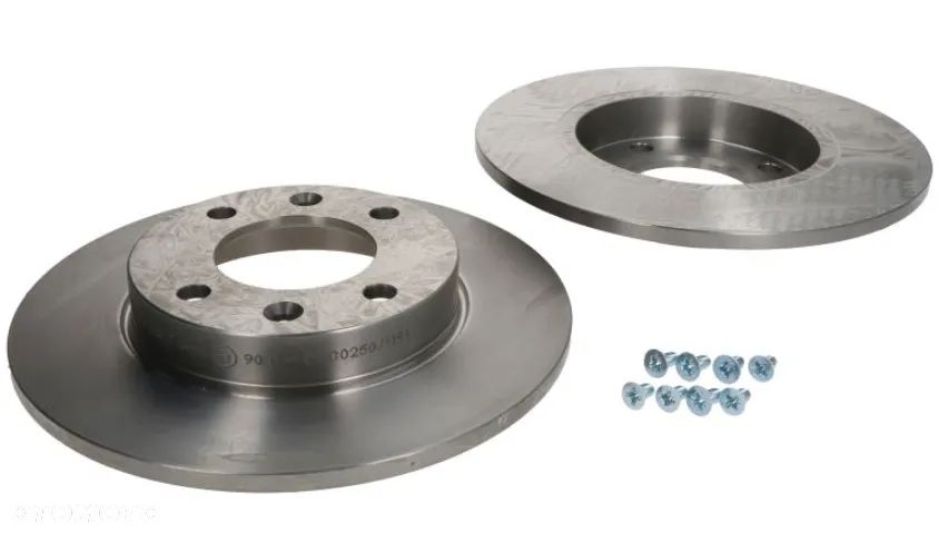 TARCZE HAMULCOWE TYŁ PEUGEOT 1007 (KM_) 307 (3A/C), 307 Break (3E), 307 CC (3B), 307 SW (3H), 307 SW Furgon/kombi (3E_, 3H_), PARTNER Furgon/minivan (5_, G_), PARTNER nadwozie wielkoprzestrzenne (MPV) (5_, G_), PARTNER ORIGIN Furgon/minivan (G_), PARTNER Platforma / podwozie (5_, G_) - 1