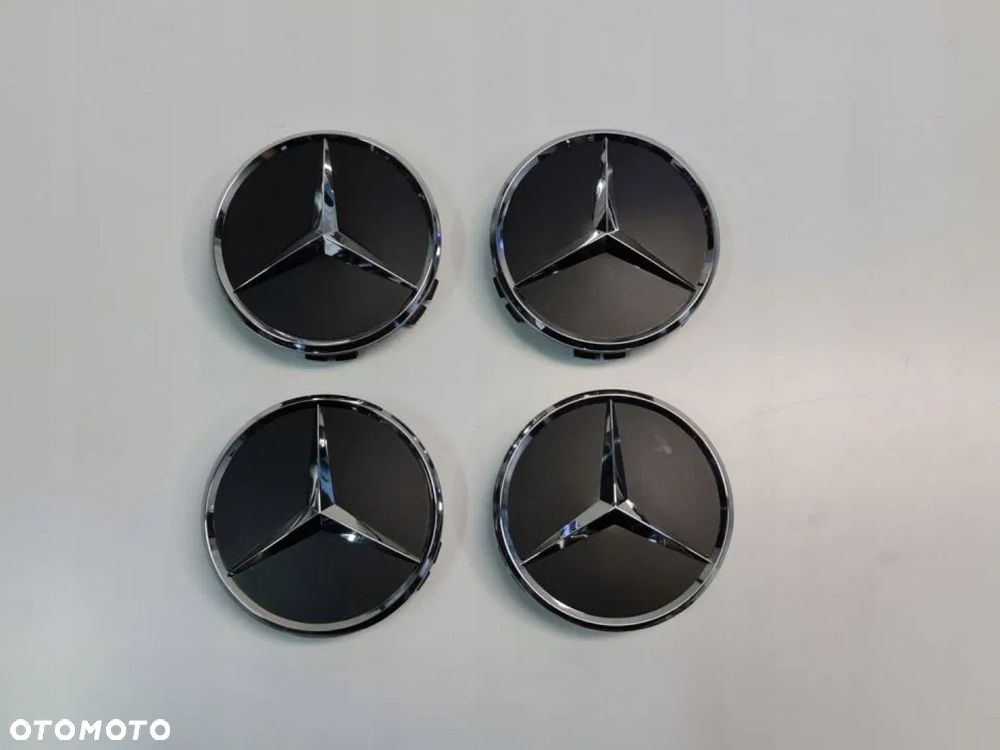 NOWY ORYGINALNY DEKIELEK KAPSEL MERCEDES AMG czarny mat 75mm - 2