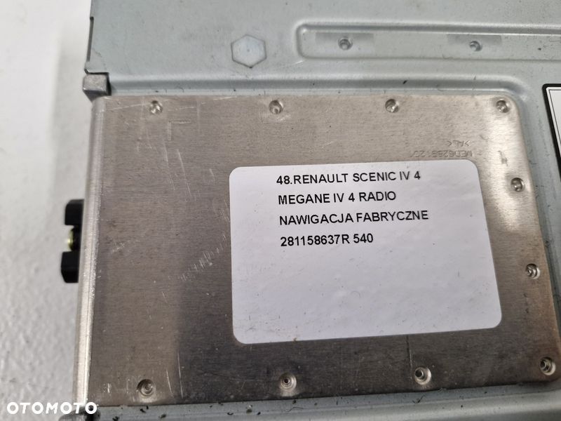 RENAULT SCENIC IV 4 MEGANE IV 4 RADIO NAWIGACJA FABRYCZNE 281158637R - 4