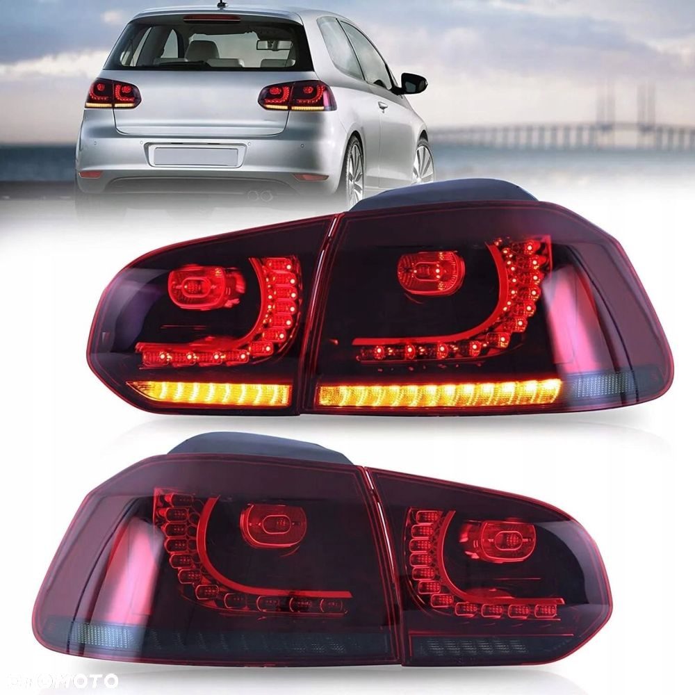 Lampy tyl ne kpl Vland Full Led Tuning GTI-look R-S VW Golf VI 6 5k0 2008- - 1