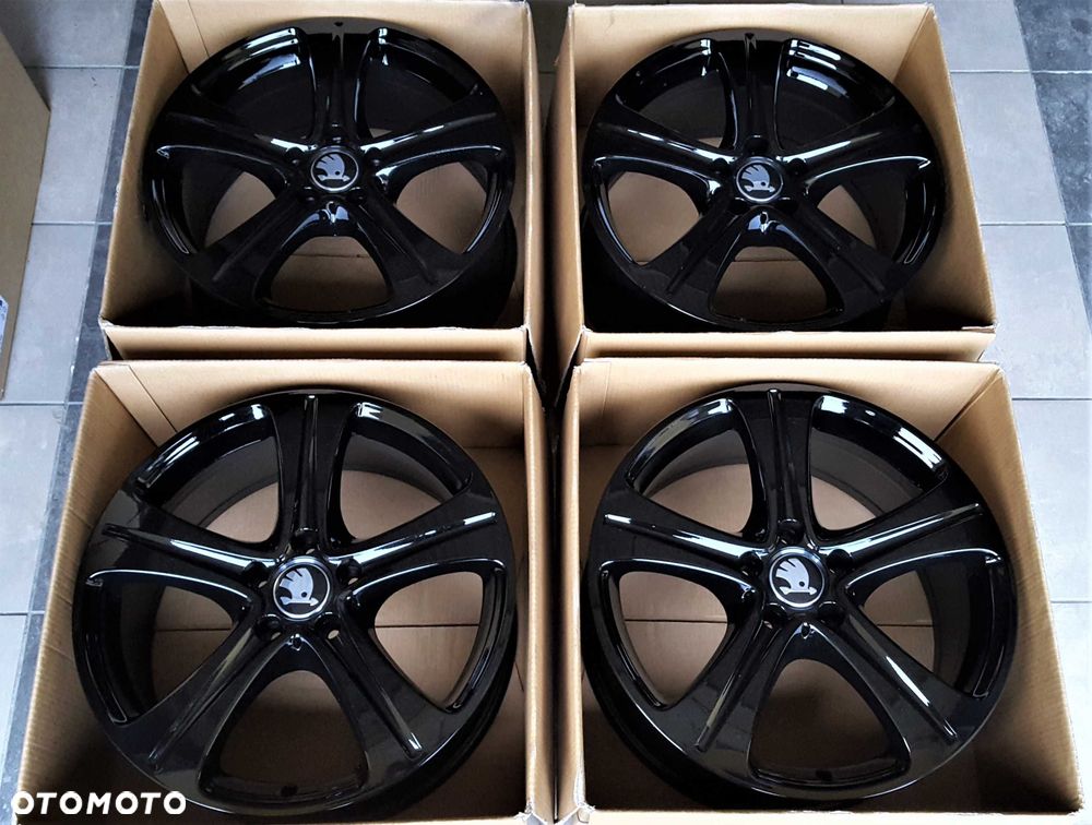 Alufelgi 18 5x112 Skoda Octavia Superb Kodiaq Karoq Enyaq Yeti Czarne ! 861# - 7