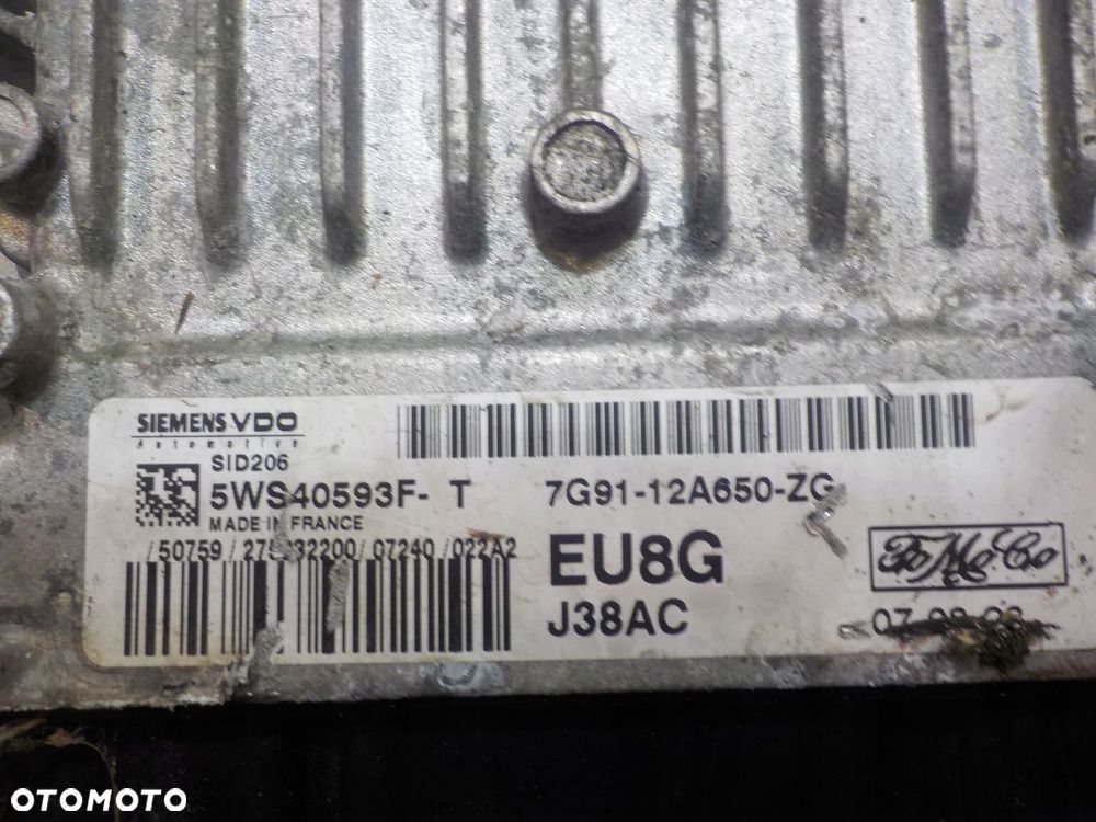 FORD S-MAX I MK1 2.0 TDCI 07r sterownik komputer silnika 7G91-12A650-ZG - 15