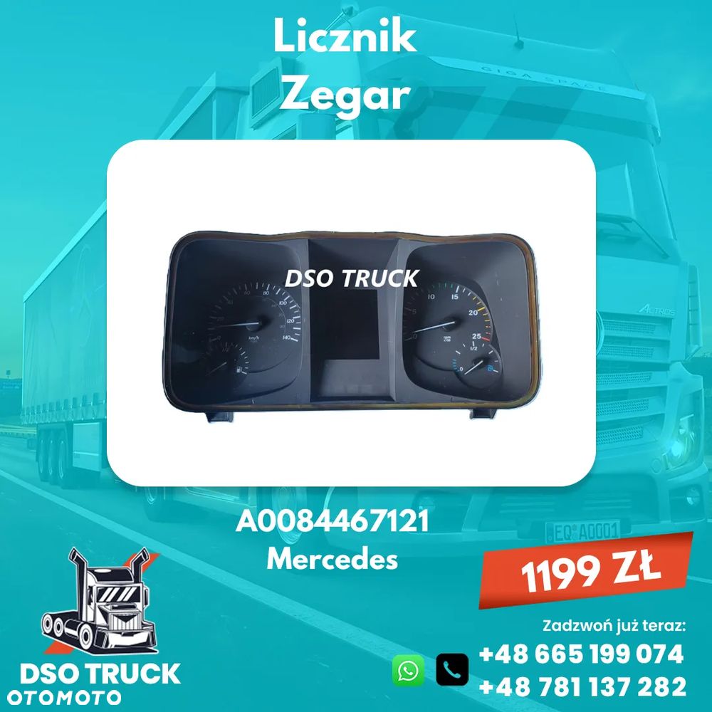 A0084467121 Licznik Zegar Mercedes ACTROS AXOR ATEGO - 1