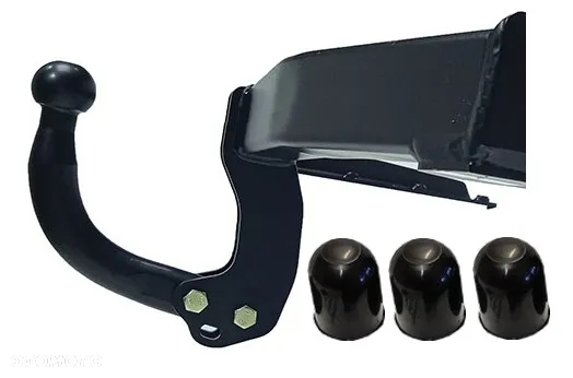 HAK HOLOWNICZY Z KULĄ ODKRĘCANĄ NA DWIE ŚRUBY HONDA CIVIC UFO 2006-2012 HATCHBACK 5/3drzwi HTB - 5