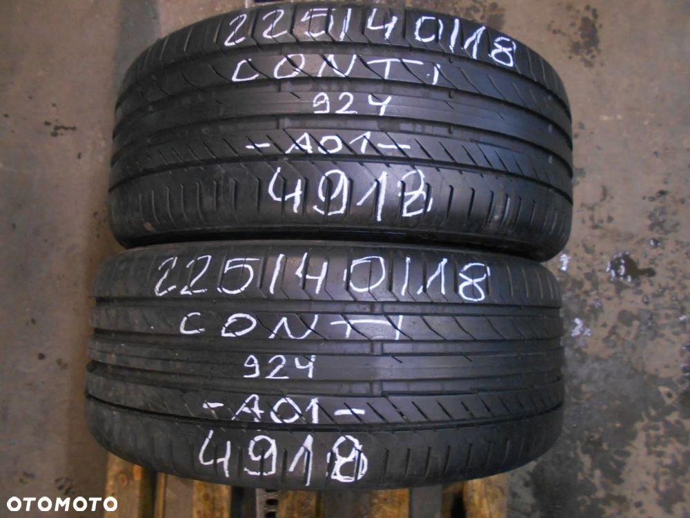 OPONY 225/40R18 CONTINENTAL CONTI SPORT CONTACT 5 AO1 DOT 4918 7.8MM - 1