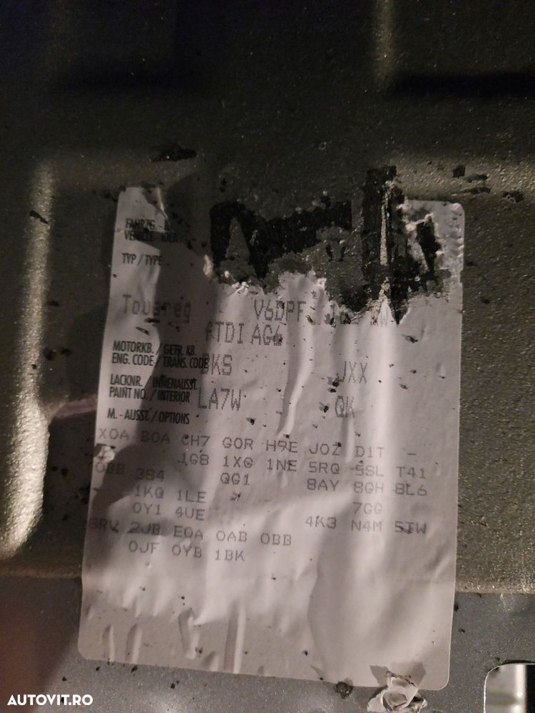 Aripa fata dreapta stanga VW Touareg 7L 2007 cod culoare LA7W - 7