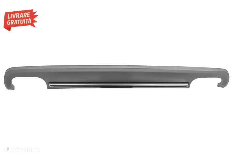 Difuzor Bara Spate cu Ornamente Evacuare Audi A5 8T 2 Usi (2012-2016) S5 Design- livrare gratuita - 3