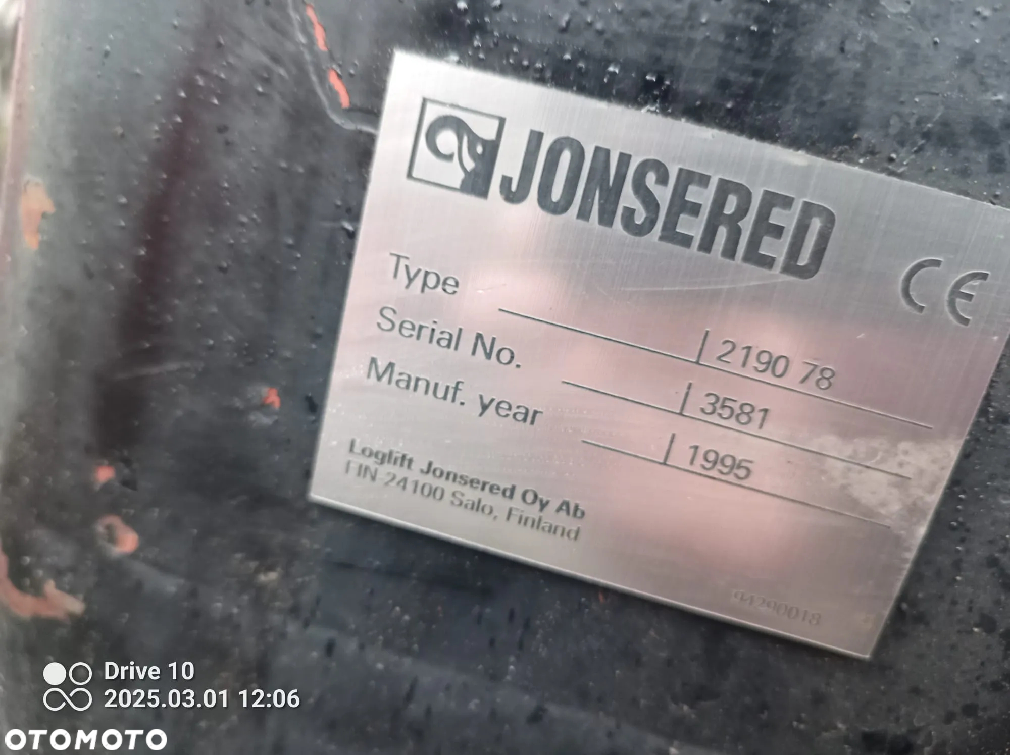 Hds Jonsered 2190 do drewna drzewa lasu dłużycy dźwig żuraw - 3